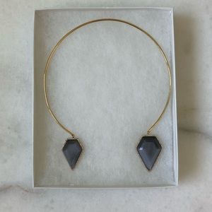 Pentagon collar necklace